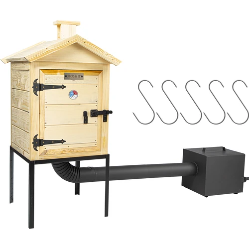 Affumicatore in legno da 60 cm, con braciere - 2