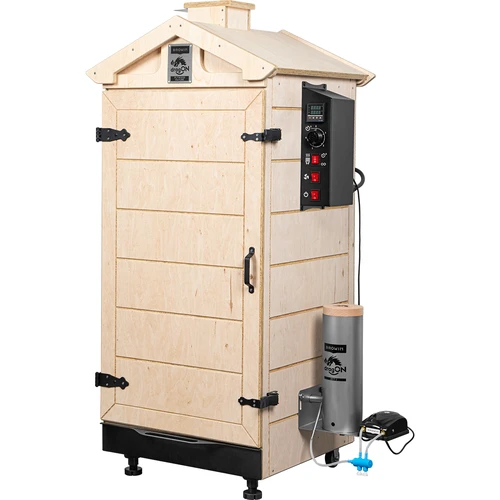 Affumicatore senza telaio dragON PLYWOOD NATURE con controller digitale, 200 L - 2