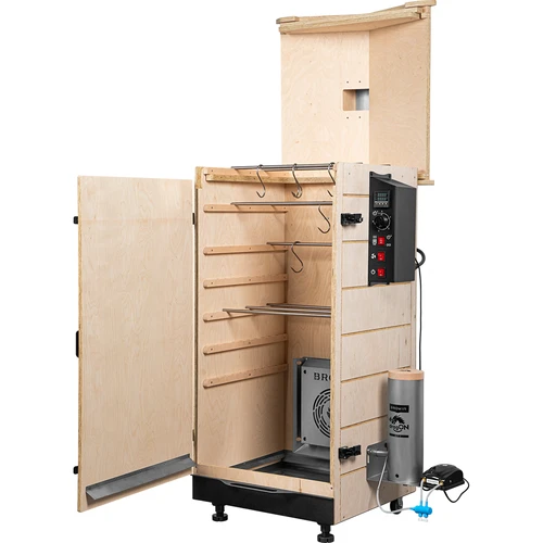 Affumicatore senza telaio dragON PLYWOOD NATURE con controller digitale, 200 L - 3