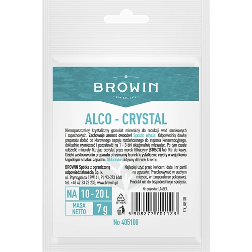 Alco-crystal - prodotto per migliorare le qualità degli alcolici