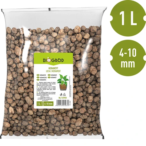 Argilla espansa per piante in vaso, giardinaggio e terrari in vetro, 4-10 mm, 1 L - 3