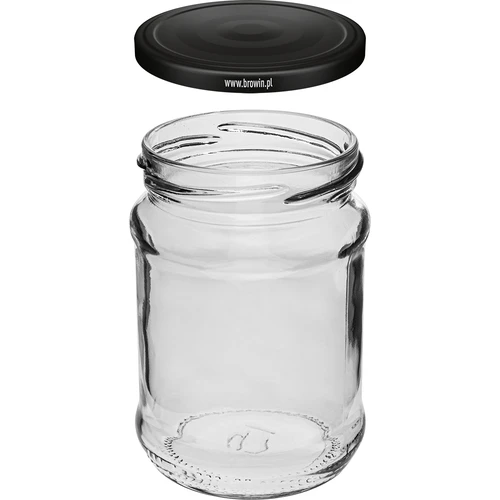 Barattoli 250 ml TO 66/4 con capsula nera - 6 pz. - 3