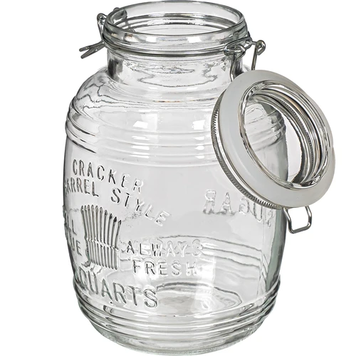 Barattolo a botte "OLD" 3 L con chiusura a leva - 4
