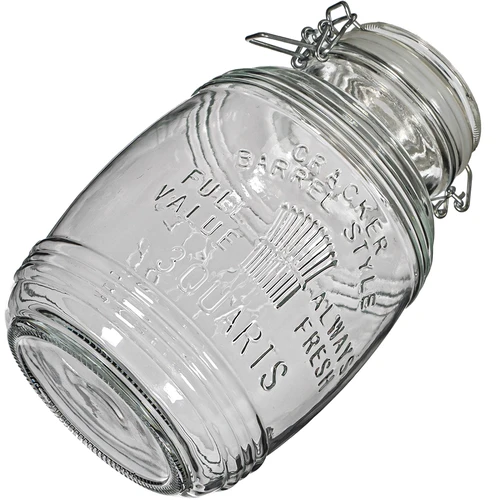 Barattolo a botte "OLD" 3 L con chiusura a leva - 5