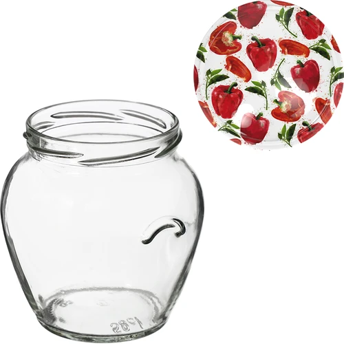 Barattolo Amfora 580 ml con capsula twist-off colorata Ø82 – confezione da 6 pz. - 10