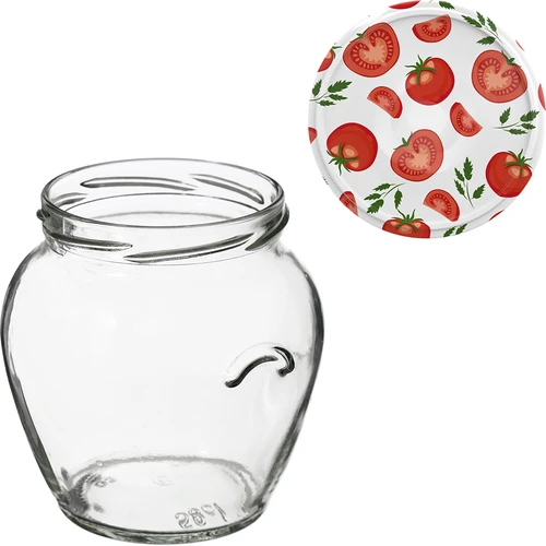 Barattolo Amfora 580 ml con capsula twist-off colorata Ø82 – confezione da 6 pz. - 11