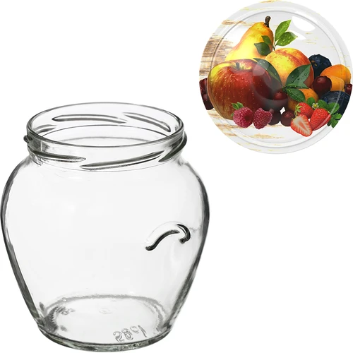 Barattolo Amfora 580 ml con capsula twist-off colorata Ø82 – confezione da 6 pz. - 7
