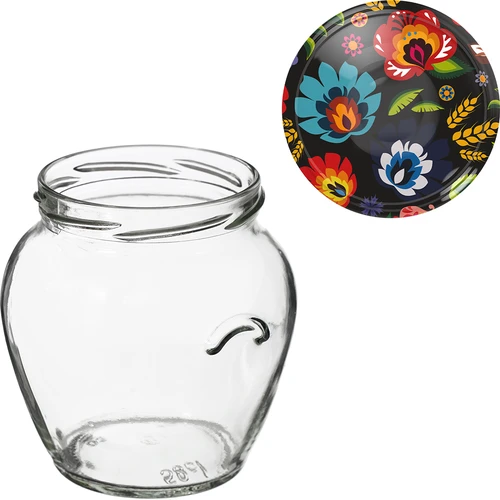 Barattolo Amfora 580 ml con capsula twist-off colorata Ø82 – confezione da 6 pz. - 9