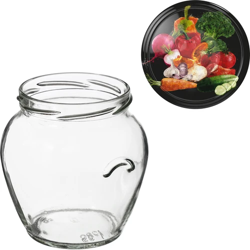 Barattolo Amfora 580 ml con capsula twist-off colorata Ø82 – confezione da 6 pz. - 12