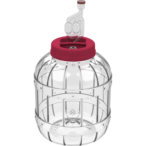Barattolo da 5 L per fermentazione, infrangibile e multifunzione