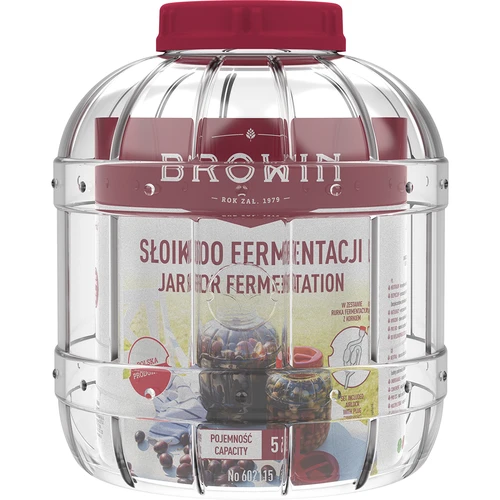Barattolo da 5 L per fermentazione, infrangibile e multifunzione - 2