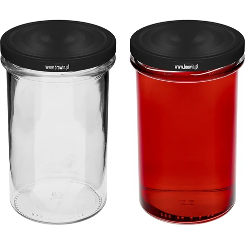 Barattolo dritto 545 ml (fi 82) - con capsula nera, 6 pz - 5