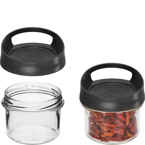 Barattolo in vetro 235 ml con coperchio appendibile - 2