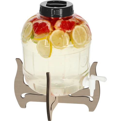 Barattolo infrangibile 8L con rubinetto e supporto in legno reversibile - 3