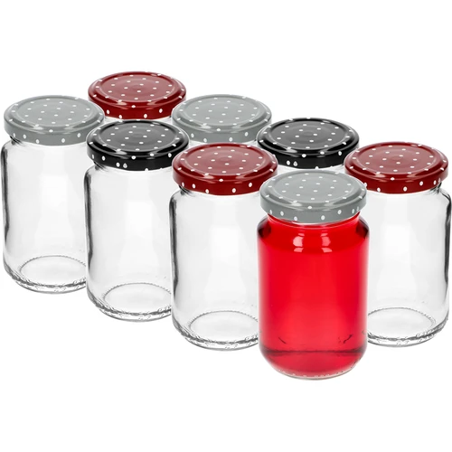 Barattolo TO 190 ml con tappo colorato Ø 53 mm - 8 pz - 4