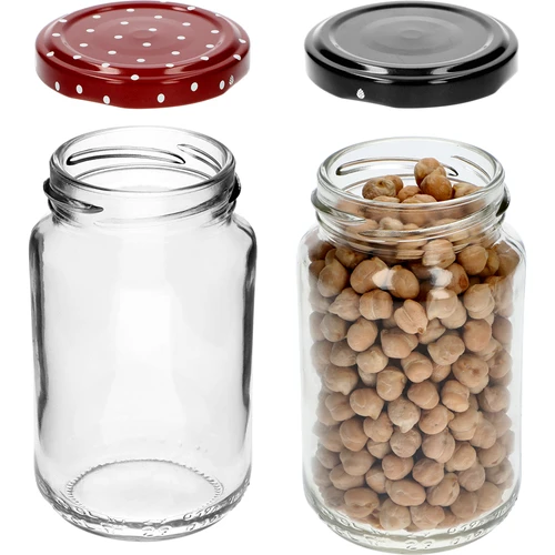 Barattolo TO 190 ml con tappo colorato Ø 53 mm - 8 pz - 7