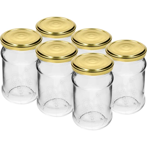 Barattolo TO 300 ml con stampa - mix di frutta e capsula twist-off Ø 66/4 - 6 pezzi - 2
