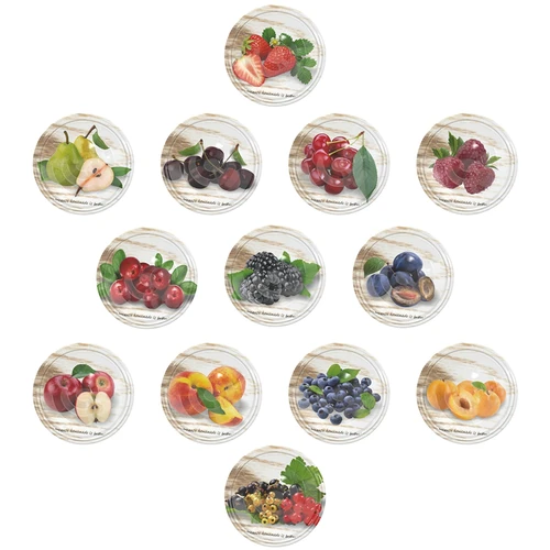 Barattolo TO 900 ml con tappo colorato fi82/6 - 6 pz. - 4