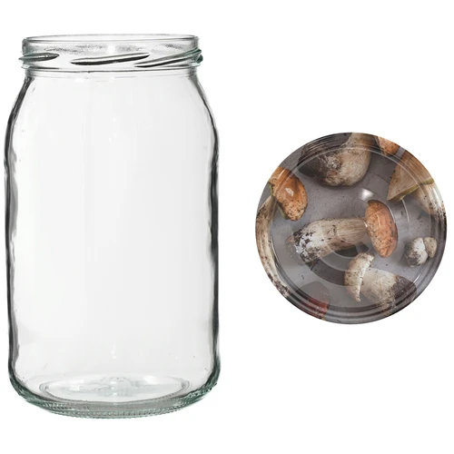 Barattolo TO 900 ml con tappo colorato fi82/6 - 6 pz. - 6