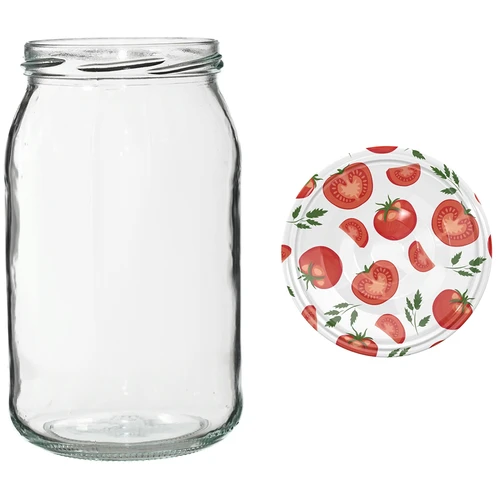 Barattolo TO 900 ml con tappo colorato fi82/6 - 6 pz. - 7