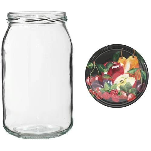 Barattolo TO 900 ml con tappo colorato fi82/6 - 6 pz. - 11