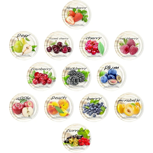 Barattolo TO panciuto 580 ml con tappo colorato fi82/6, 6 pezzi - 6