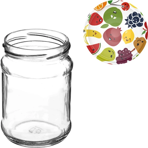 Barattolo TO Quartino 250 ml con tappo Ø 66 - 6 pz - 9