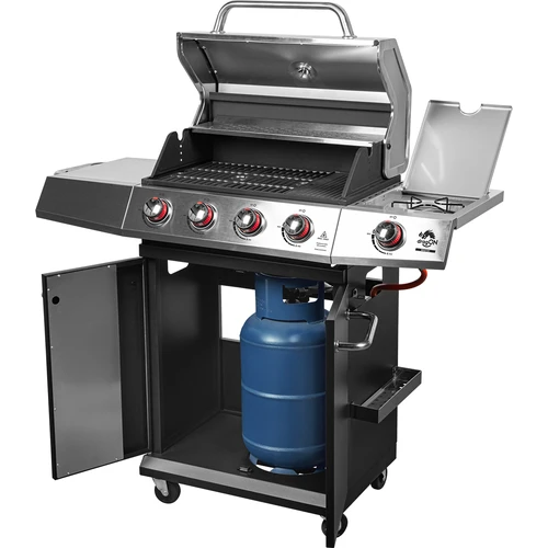 Barbecue a gas dragON BBQ101, 11,7 kW, nero e argento - 2