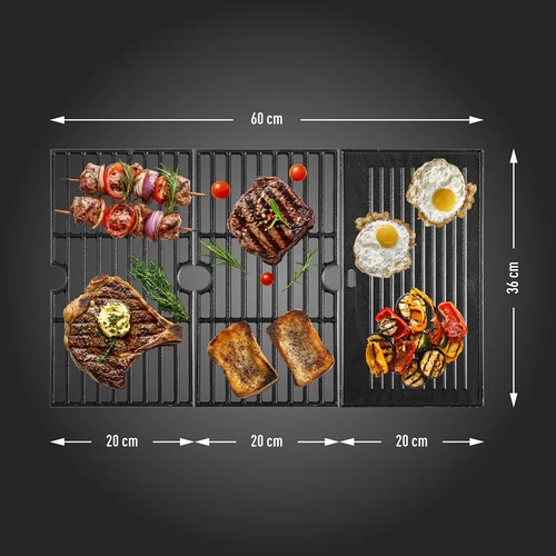Barbecue a gas dragON BBQ101, 11,7 kW, nero e argento - 9