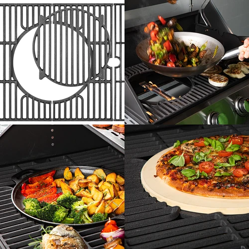 Barbecue a gas dragON BBQ201, 18,8 kW, argento - 10