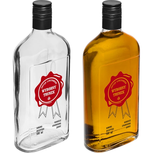 Bottiglia 500 ml con tappo a vite, stampa 'Wyborny Trunek', 1 pz. - 5