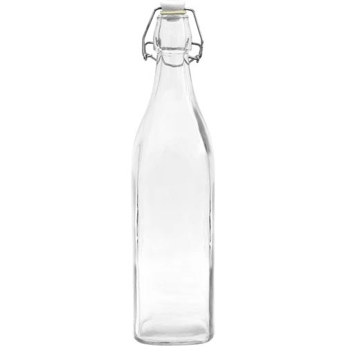 Bottiglia 1 L con chiusura ermetica - quadrata