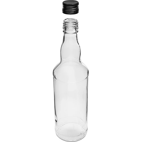Bottiglia 500 ml per vodka, con tappo nero a vite, 6 pz. - 4