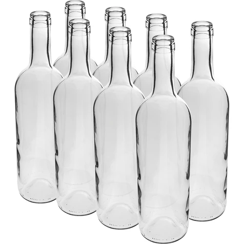 Bottiglia bianca per vino 0,75 L - confezione da 8 pz.