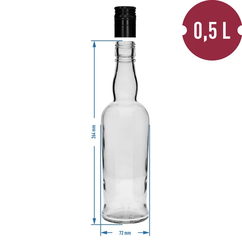 Bottiglia Kapitańska 500 ml con tappo a vite, 1 pz. - 4