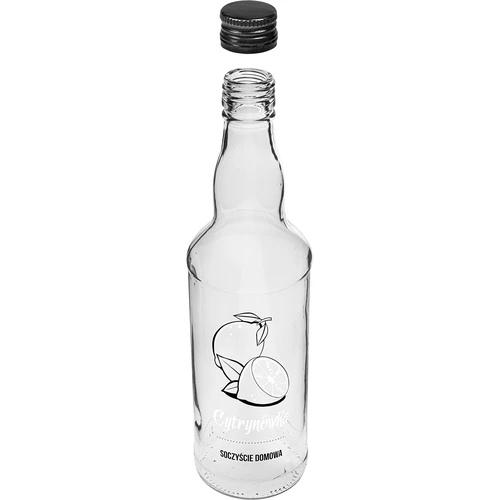 Bottiglia 500 ml con tappo a vite, stampa «Cytrynówka», 1 pz. - 3
