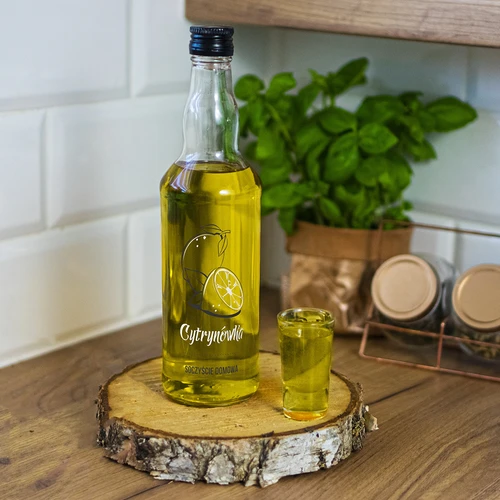 Bottiglia 500 ml con tappo a vite, stampa «Cytrynówka», 1 pz. - 7