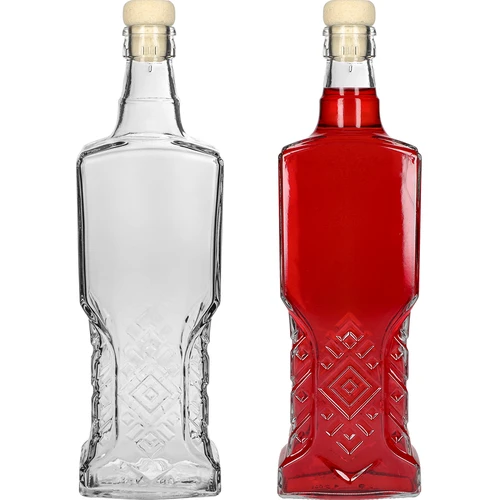 Bottiglia da credenza 500 ml con tappo in sughero - 4
