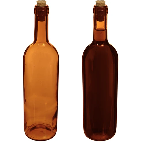 Bottiglia da vino 750 ml ambrata - confezione da 8 pz. - 5