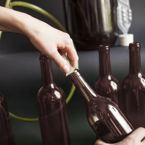 Bottiglia da vino 750 ml ambrata - confezione da 8 pz. - 9