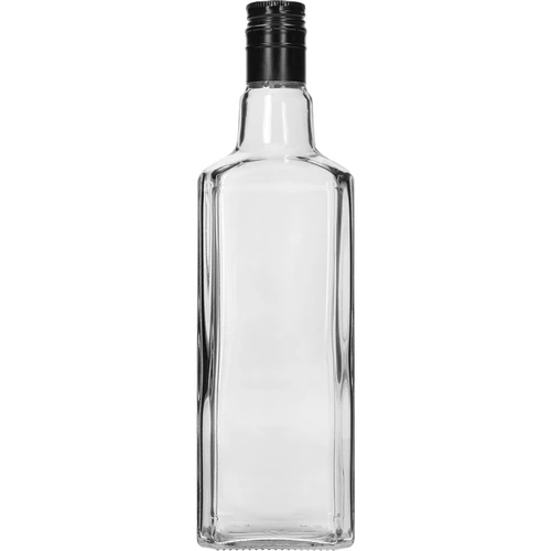 Bottiglia decorativa TYNKTURA 0,5 L, con tappo a vite nero lungo Ø 28 mm, 1 pz.