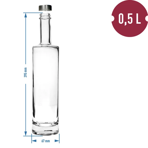 Bottiglia Intramontabile da 500 ml con tappo a vite, 1 pz. - 4