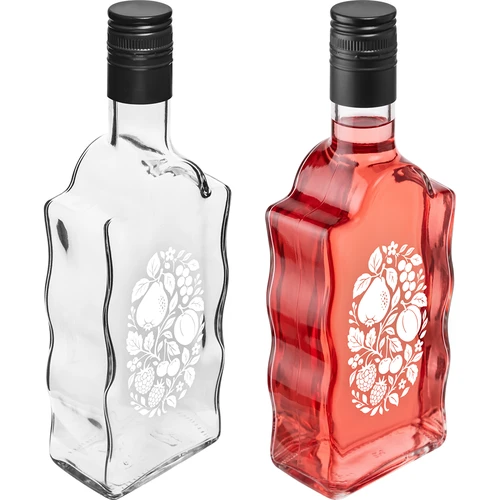 Bottiglia Klasztorna 500 ml con tappo a vite e stampa “Frutti” modello 1 - 4