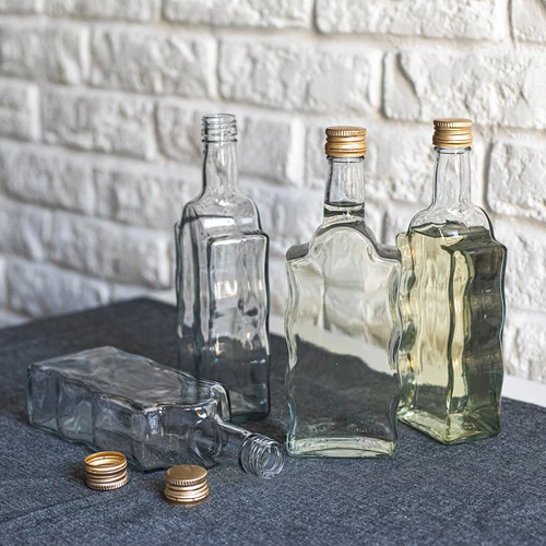 Bottiglia Klasztorna 500 ml, con tappo a vite, in vetro trasparente - 6 pz. - 5