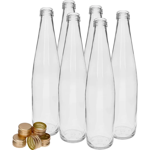 Bottiglia Klubowa 500 ml con tappo a vite dorato, set da 6 pezzi - 2