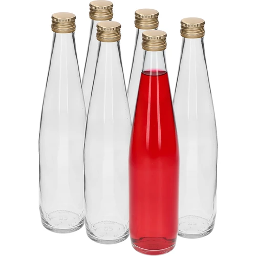 Bottiglia Klubowa 500 ml con tappo a vite dorato, set da 6 pezzi - 3