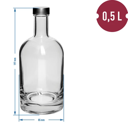 Bottiglia Miss Barku 500 ml con tappo a vite, 1 pz. - 2