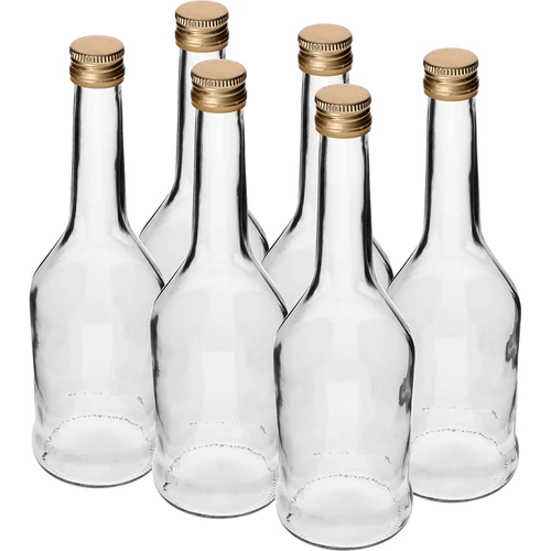 Bottiglia Napoleon 500 ml con tappo a vite Ø 28 mm, 6 pezzi