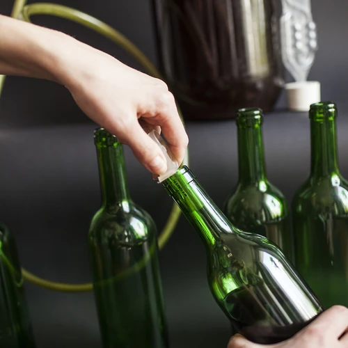 Bottiglia per vino 0,75 L verde - confezione da 8 pezzi - 10