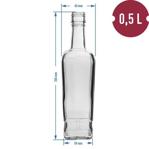 Bottiglia Pryncypalna 500 ml con tappo, 6 pezzi - 6